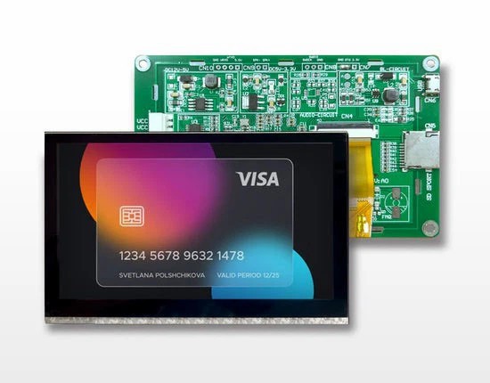 4,3-calowy wyświetlacz TFT z ekranem dotykowym